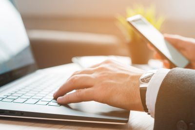 people communicating or office support